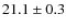 $21.1 \pm 0.3$