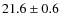 $21.6 \pm 0.6$