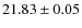 $21.83 \pm 0.05$