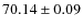 $70.14 \pm 0.09$