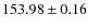 $153.98 \pm 0.16$