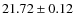 $21.72 \pm 0.12$
