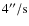 $\rm 4''/s$