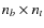 $n_b\times n_{t}$