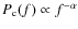 $P_{\rm c}(f) \propto
f^{-\alpha}$