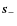 $\vec{s}_-$