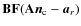$\mathbf{B}\mathbf{F}(\mathbf{A}{\vec{n}_{\rm c}}-{\vec{a}_r})$