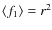 $\langle f_1\rangle = r^2$