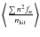 $\left\langle \frac{\sum
n^2f_n}{n_{\rm hit}}\right\rangle$