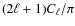 $(2\ell+1)C_\ell/\pi$