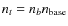 $n_{t} = n_bn_{\rm base}$