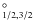 $^{\circ}_{1/2,3/2}$
