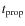 $t_{\rm prop}$