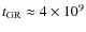 $t_{\rm GR}\approx 4\times 10^9$