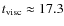 $t_{\rm visc}\approx 17.3$