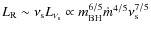 $L_{\rm R} \sim \nu_{\rm s} L_{\nu_{\rm s}} \propto m_{\rm BH}^{6/5}\dot{m}^{4/5} \nu_{\rm s}^{7/5}$