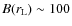 $B(r_{\rm L}) \sim 100$