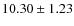 $10.30 \pm 1.23$