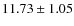 $11.73 \pm 1.05$