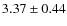$3.37 \pm 0.44$