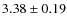 $3.38 \pm 0.19$
