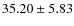 $35.20\pm 5.83$