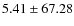 $5.41 \pm 67.28$