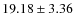 $19.18\pm3.36$