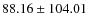 $ 88.16 \pm 104.01 $