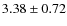 $3.38 \pm 0.72$