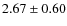 $2.67 \pm 0.60$