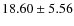 $18.60\pm5.56$
