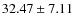 $32.47 \pm 7.11$