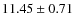 $11.45 \pm 0.71$