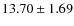 $13.70 \pm 1.69$