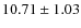 $10.71 \pm 1.03$