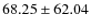 $ 68.25 \pm 62.04 $