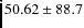 $ 50.62 \pm 88.7 $