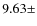 $9.63\pm$