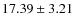 $17.39 \pm 3.21$