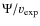 $ \Psi / v_{\rm exp}$