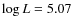 $\log L = 5.07$