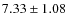 $7.33 \pm 1.08$