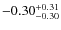 $-0.30^{\rm +0.31}_{-0.30}$