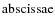 ${\rm abscissae}$