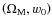 $\left(\Omega_{{\rm M}},w_0\right)$