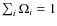 $\sum_i{\Omega_i=1}$