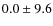 $0.0\pm9.6$