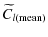 $\displaystyle %
\widetilde{C}_{l({\rm mean})}$