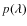 $p(\lambda)$